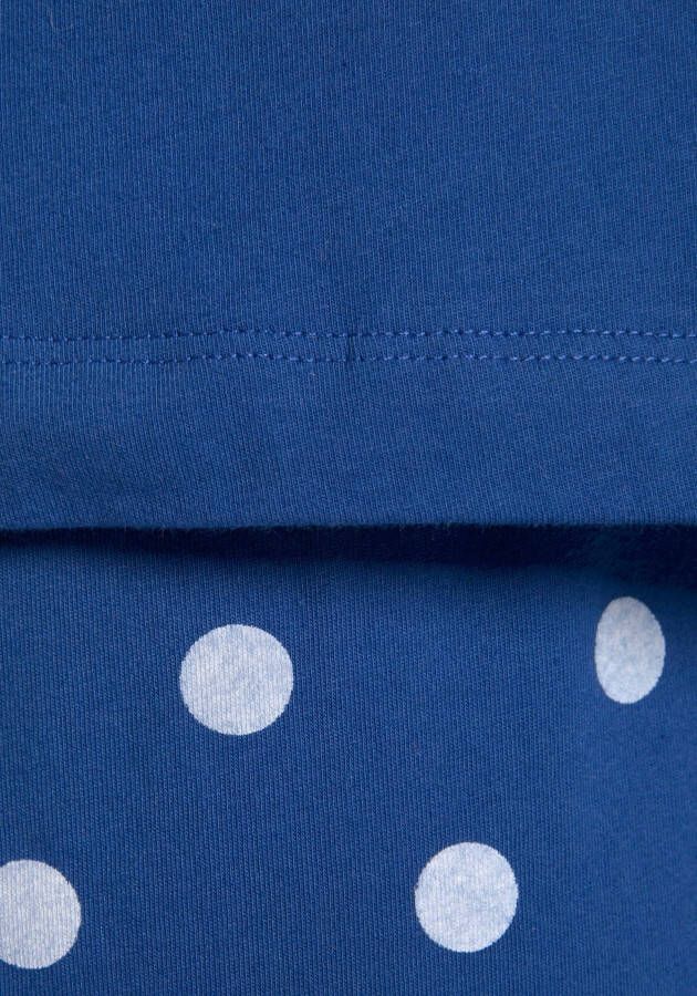 Peanuts Pyjama met snoopy-print en gestippelde broek (2-delig 1 stuk)