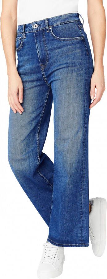 Pepe Jeans High waist jeans LEXA SKYHIGH Straight pasvorm met extra hoge band in five pocketsstijl van stretch denim