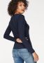 Pepe Jeans Blauw Katoenen Longsleeve T-shirt met Print Logo Blue Dames - Thumbnail 2