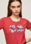 Pepe Jeans Shirt met ronde hals Nerea met geprint bloemen logo en stretch - Thumbnail 5
