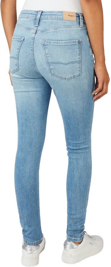 Pepe Jeans Skinny jeans REGENT in skinny pasvorm met hoge band van comfortabel stretch-denim