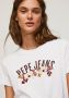 Pepe Jeans T-shirt vrouw Rosemery T-shirt White Dames - Thumbnail 4