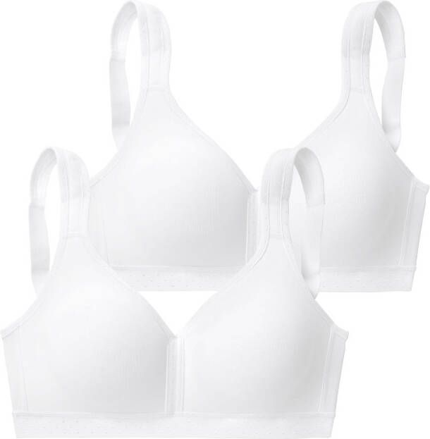 Petite fleur Soft-bh zonder beugels van zacht katoen (Set van 2) - Foto 2