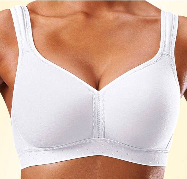 Petite fleur Soft-bh zonder beugels van zacht katoen (Set van 2) - Foto 3