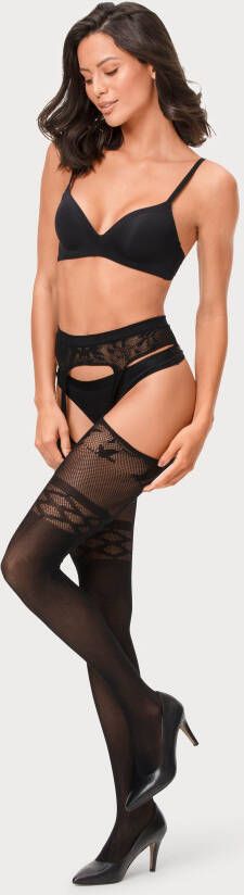 petite fleur gold Ouvert maillot met ingewerkte jarretelgordel