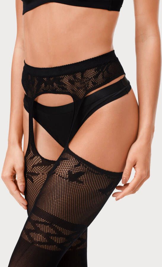 petite fleur gold Ouvert maillot met ingewerkte jarretelgordel