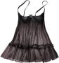 Petite fleur gold Negligé met bustier van fijn tule sexy lingerie verleidelijke onderkleding - Thumbnail 2