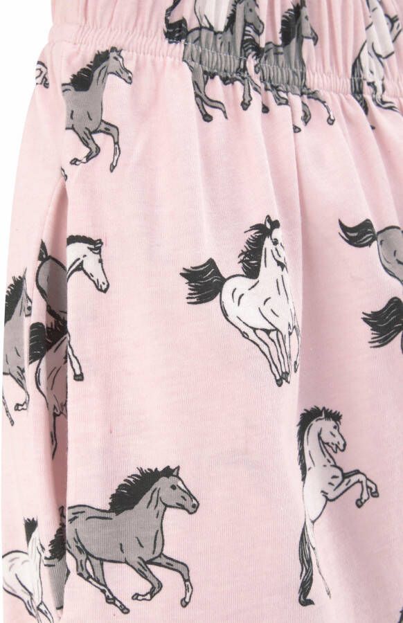 petite fleur Pyjama in een lang model met paardenprint (2-delig 1 stuk)