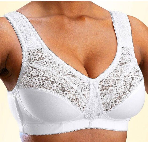 Petite fleur Steun-bh zonder beugels met elegante kant basic dessous (Set van 2) - Foto 3