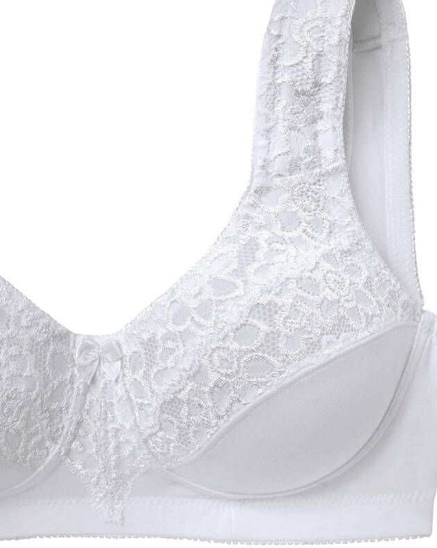 Petite fleur Steun-bh zonder beugels met elegante kant basic dessous (Set van 2) - Foto 5