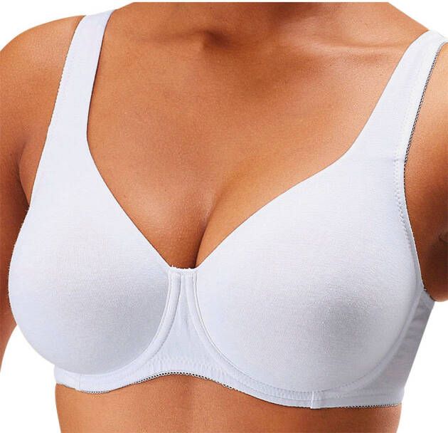 Petite fleur T-shirt-bh met beugel zonder vullingen (Set van 2) - Foto 3