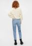 PIECES cropped high waist mom jeans PCLEAH light blue denim - Thumbnail 5