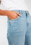 PIECES cropped high waist mom jeans PCLEAH light blue denim - Thumbnail 6