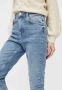 PIECES cropped high waist mom jeans PCLEAH light blue denim - Thumbnail 7