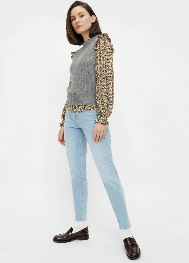 pieces Mom jeans PCLEAH met high-waist
