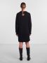 PIECES ribgebreide jurk PCELLEN van gerecycled polyester zwart - Thumbnail 5