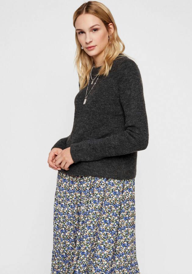 Pieces Regular fit ribgebreide trui model 'ELLEN'