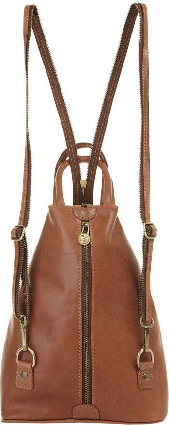 Piké Rugzak echt leer made in italy