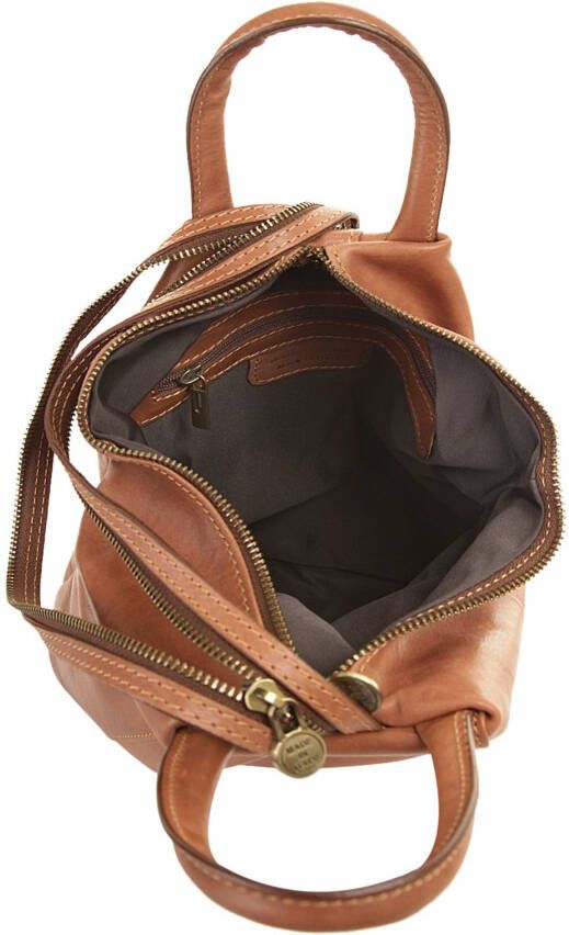 Piké Rugzak echt leer made in italy