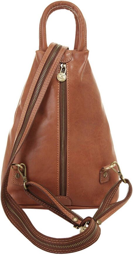 Piké Rugzak echt leer made in italy