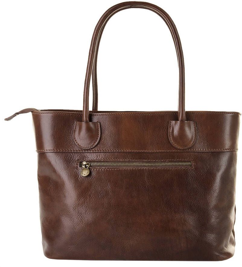 Piké Shopper echt leer made in italy