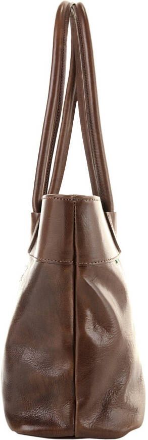Piké Shopper echt leer made in italy