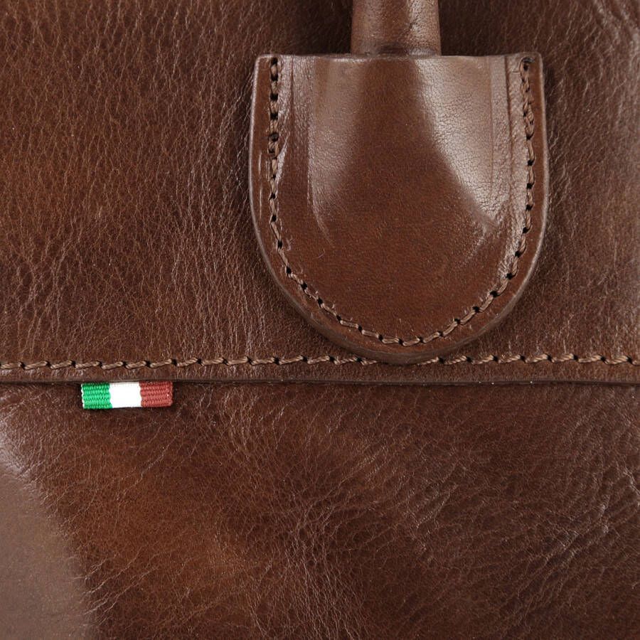 Piké Shopper echt leer made in italy