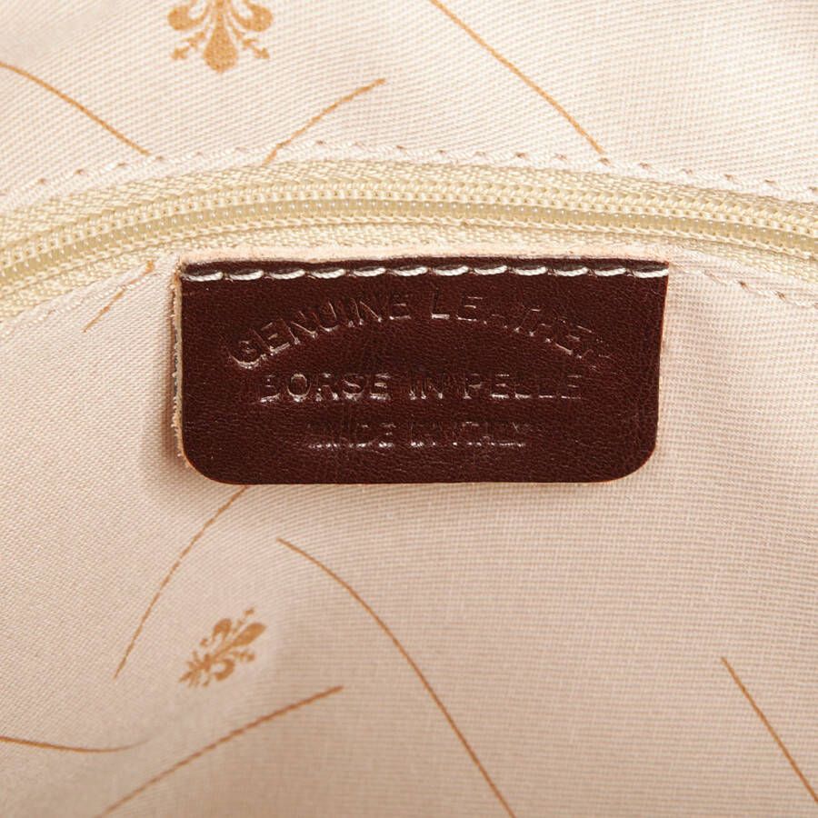 Piké Shopper echt leer made in italy
