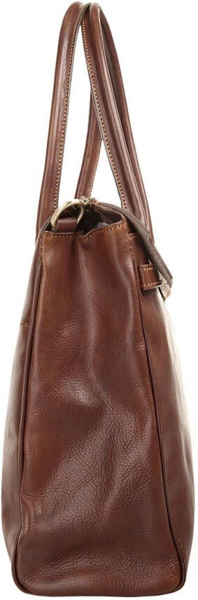 Piké Shopper echt leer made in italy