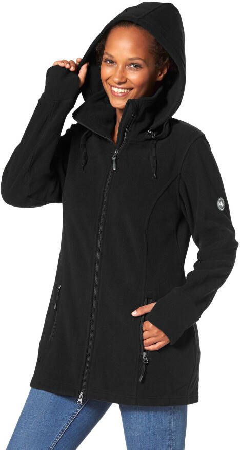 Polarino Fleecejack voor koude dagen van fleece sportieve stijl ademend