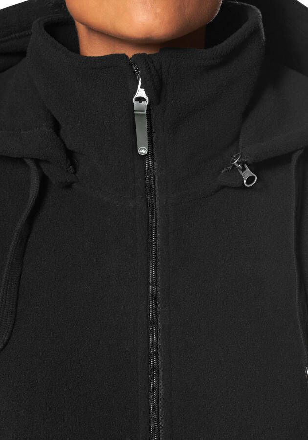 Polarino Fleecejack voor koude dagen van fleece sportieve stijl ademend