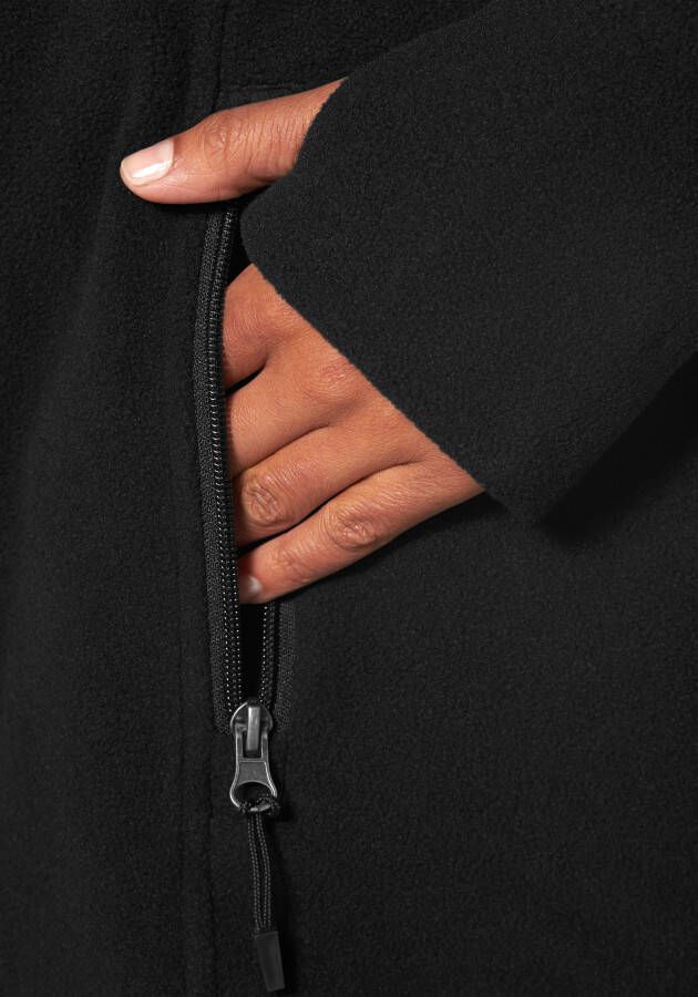 Polarino Fleecejack voor koude dagen van fleece sportieve stijl ademend