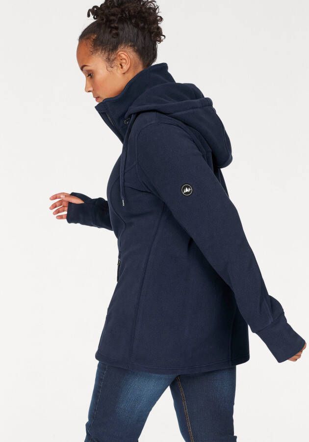 Polarino Fleecejack voor koude dagen van fleece sportieve stijl ademend