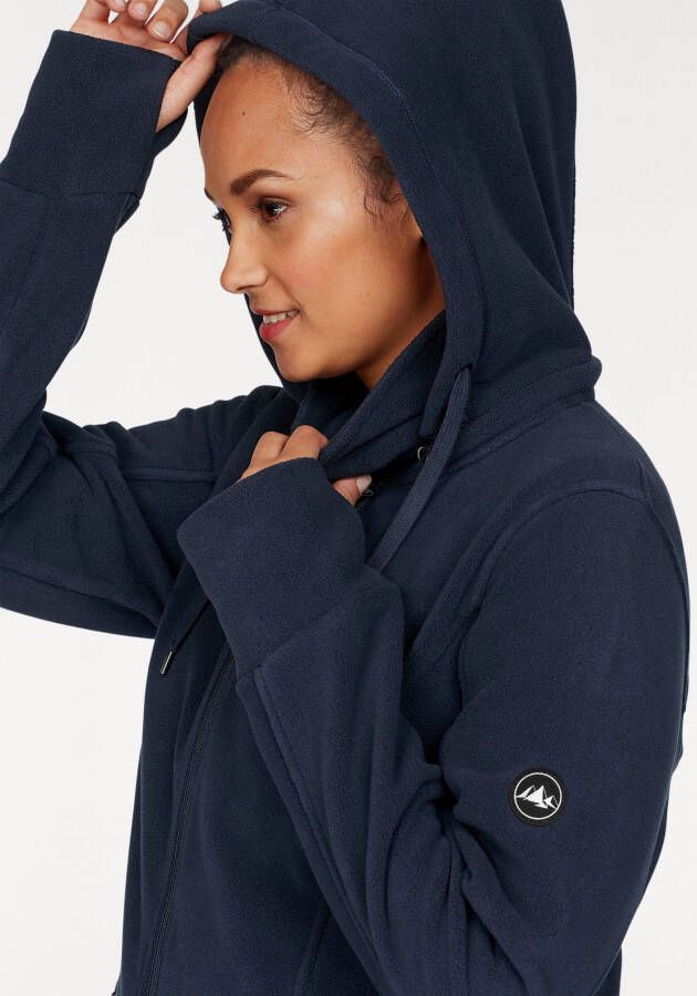 Polarino Fleecejack voor koude dagen van fleece sportieve stijl ademend