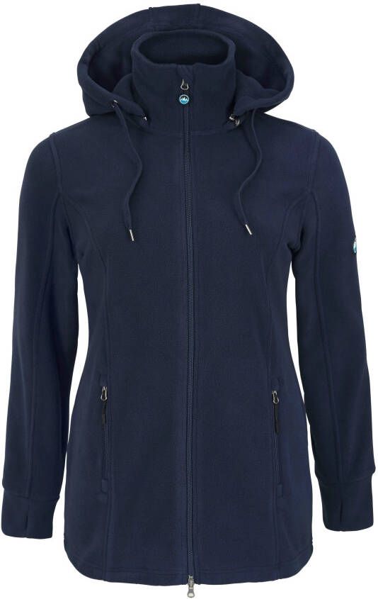 Polarino Fleecejack voor koude dagen van fleece sportieve stijl ademend