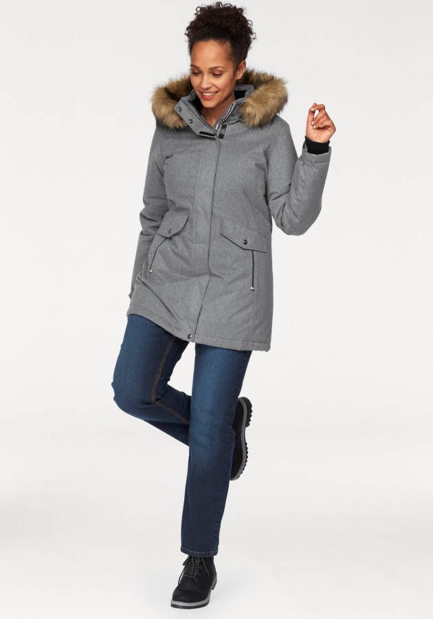 Polarino Functionele parka Waterafstotend winddicht en ademend