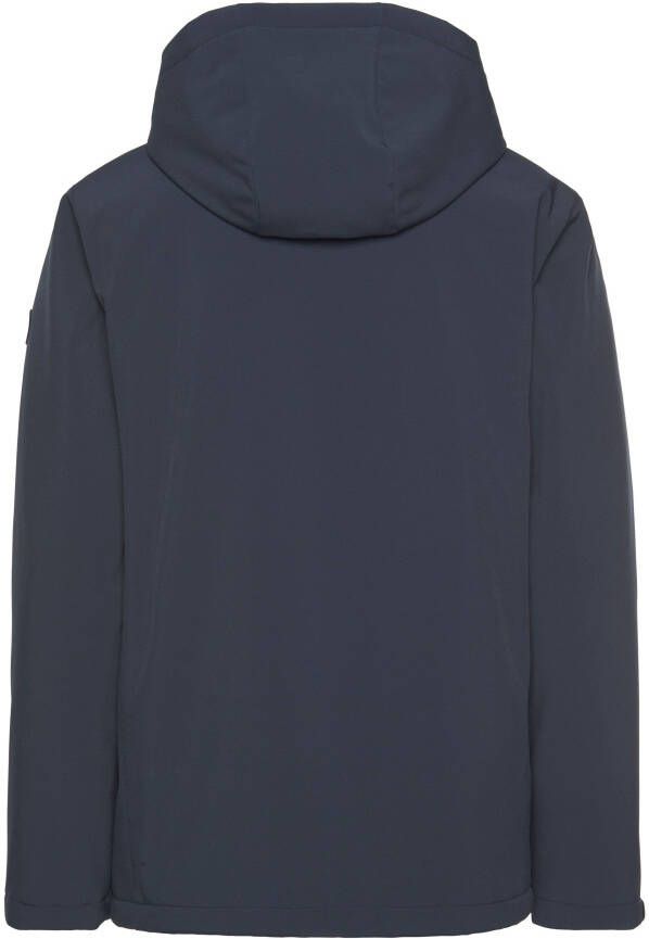 Polarino Winterjack voor koude temperaturen van softshell met capuchon veel zakken