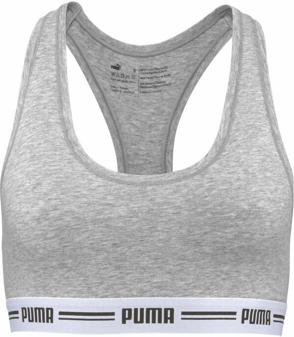 PUMA Bustier Iconic Racerback Bra met racerback