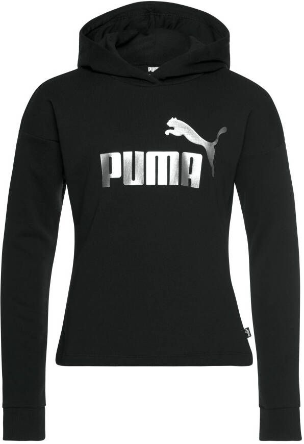 PUMA Hoodie ESS+ Logo Cropped Hoodie TR G