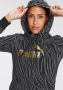 Puma essentials+ tiger all over print trui zwart grijs dames - Thumbnail 2