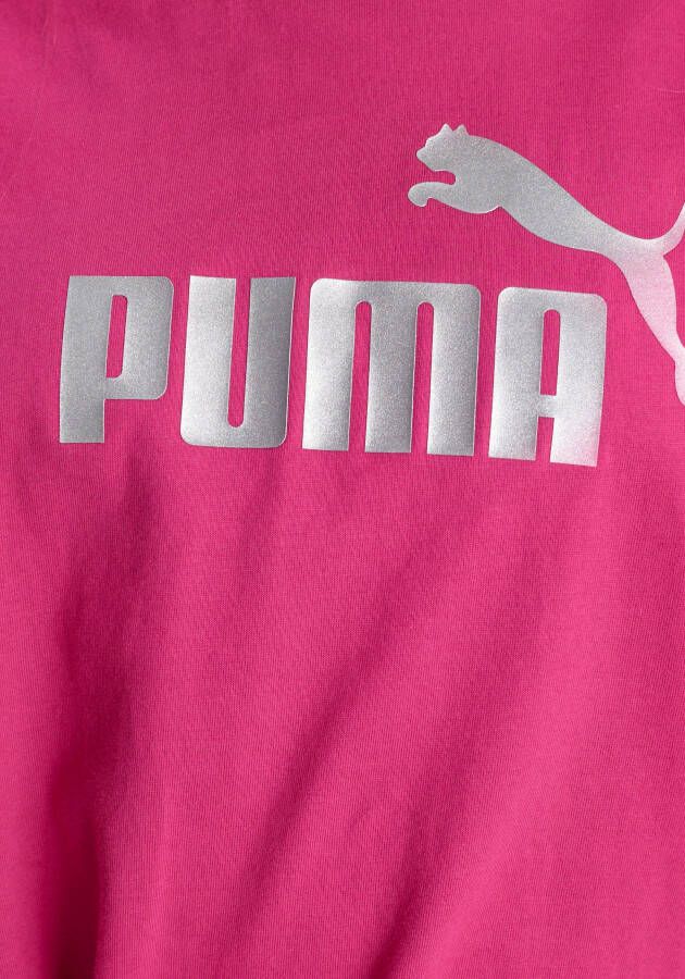 PUMA T-shirt ESS+ logo Knotted tee voor kinderen