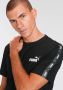 Puma Sportief Zwart T-shirt Essentials+ Tape Black Heren - Thumbnail 5