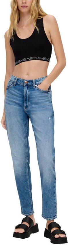 Q S designed by 5-pocket jeans met rechte pijpen
