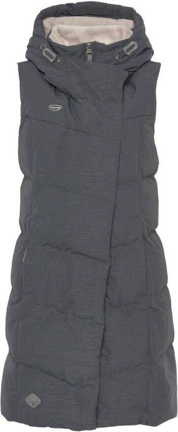 Ragwear Bodywarmer PAVLINNA VEST O met gevoerde capuchon waterdicht en ademend materiaal
