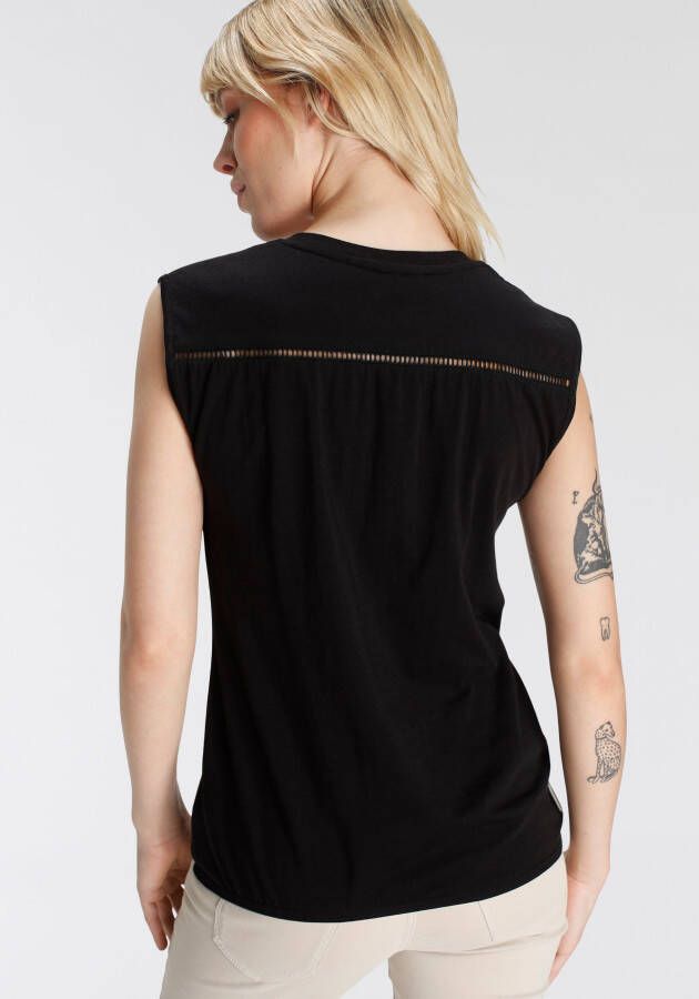 Ragwear Shirt SALTY PRINT ORGANIC met sierknoopsluiting