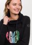 Ragwear Sweater NESKA LOVE O met asymmetrische sjaalkraag in rainbow pride design - Thumbnail 3