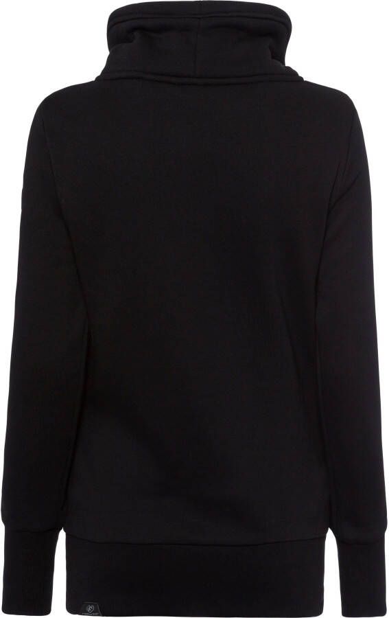 Ragwear Sweater NESKA LOVE O met asymmetrische sjaalkraag in rainbow pride design