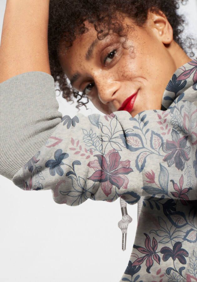 Ragwear Hoodie GRIPY FLOWERS O Hoodie met gebloemde print all-over