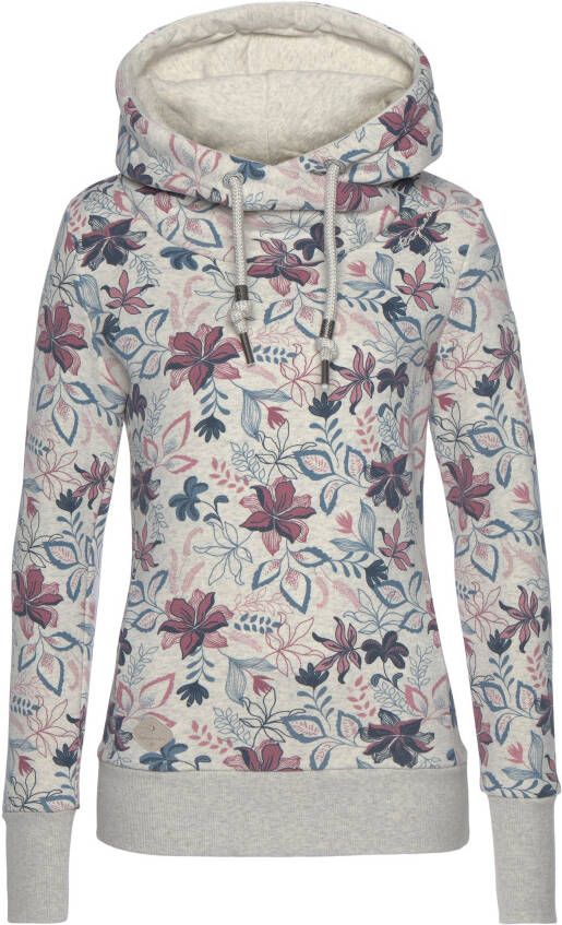 Ragwear Hoodie GRIPY FLOWERS O Hoodie met gebloemde print all-over