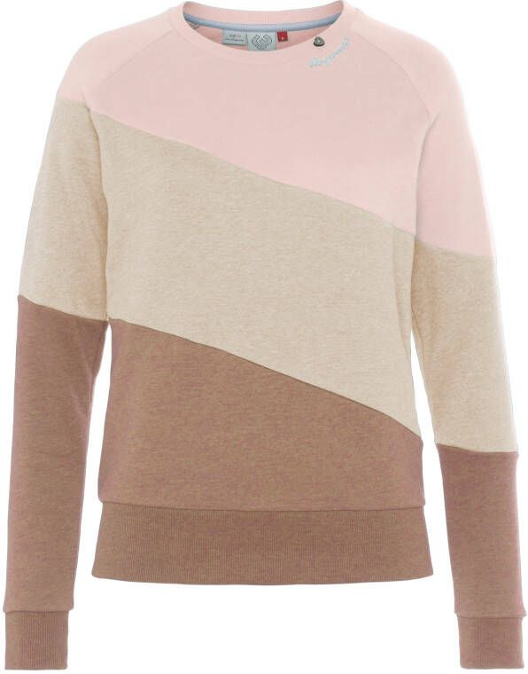 Ragwear Sweater JOHANKA BLOCK Ronde hals met color blocking design